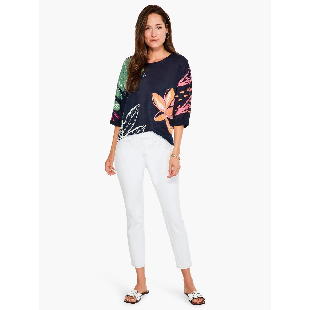 Nic+Zoe EUC Evening Garden Floral Print Sweater Size S RP 158$ - Picture 2 of 13